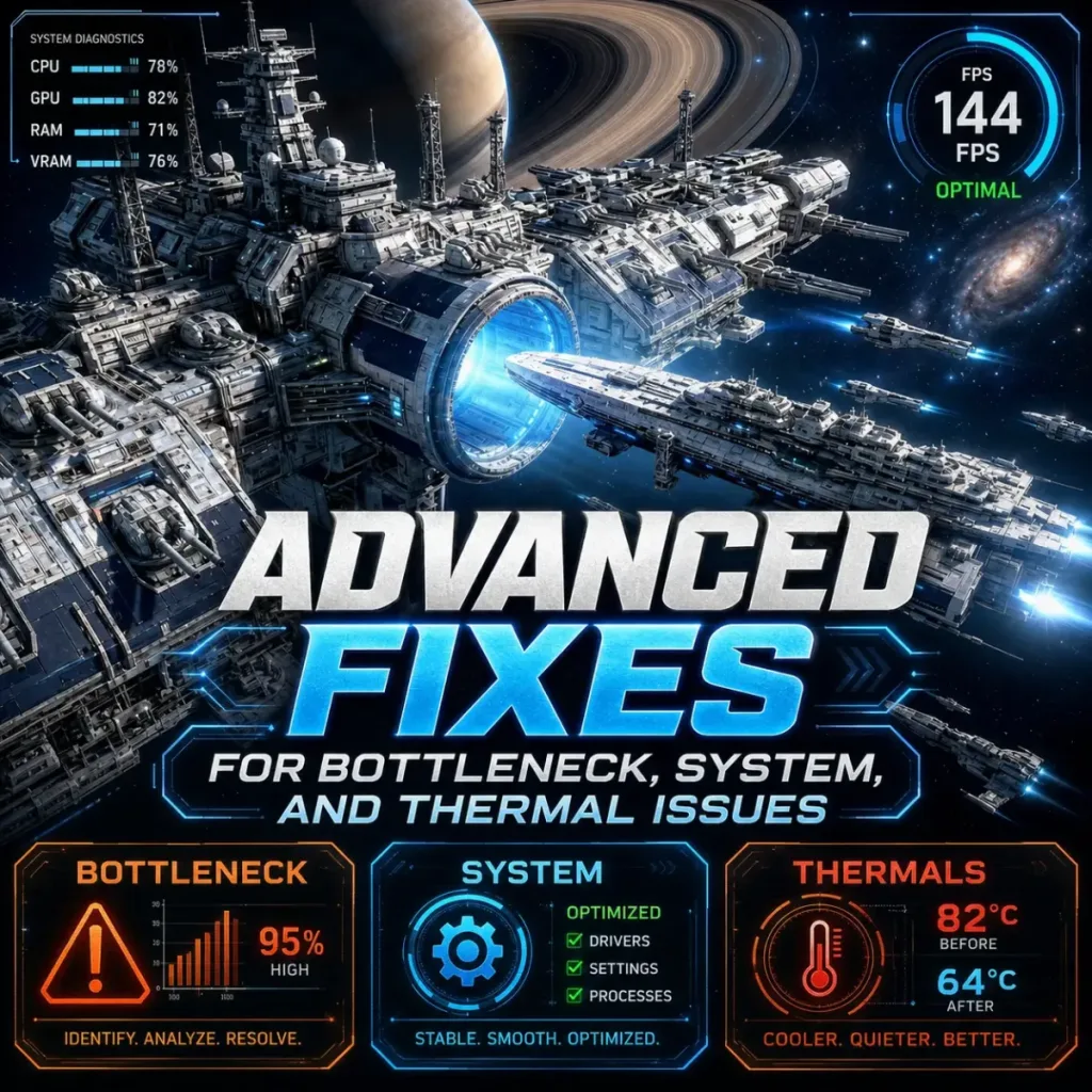 Advanced fixes for bottleneck, system, and thermal issues