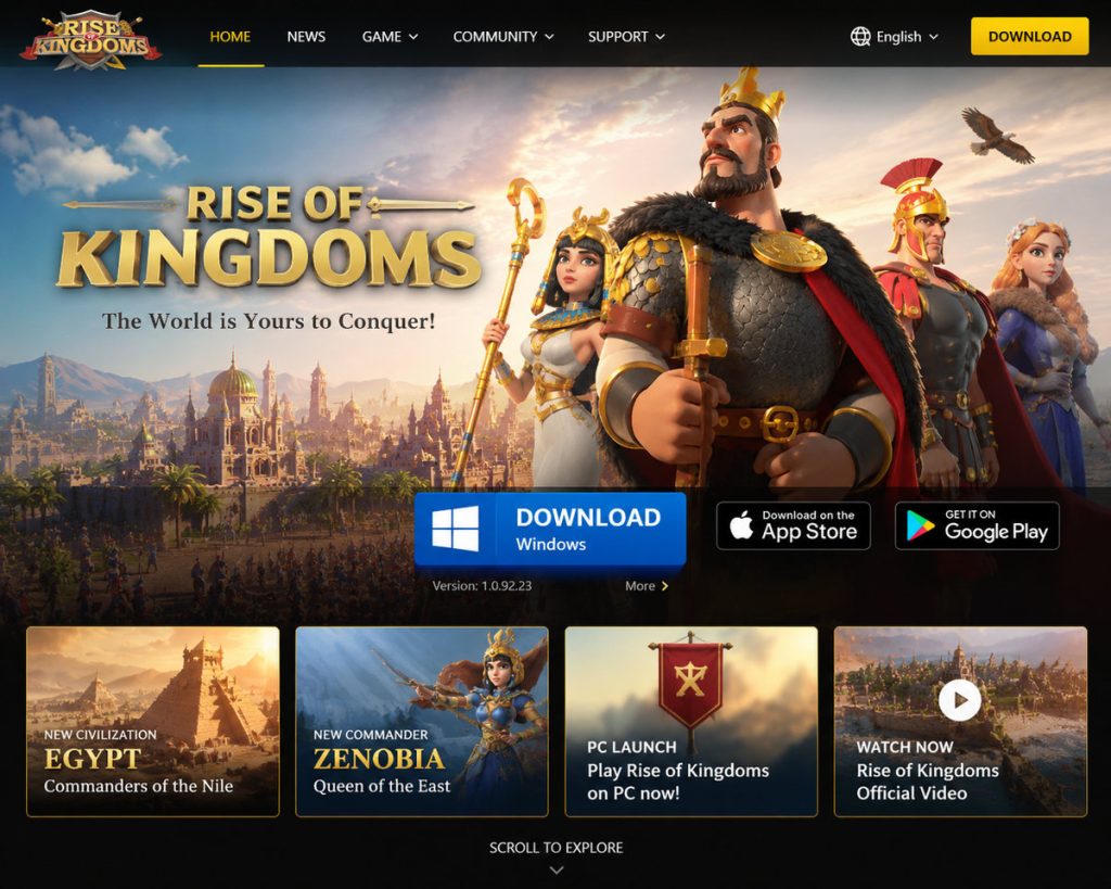 Rise of Kingdoms PC Download Safe Ways to Play on Windows