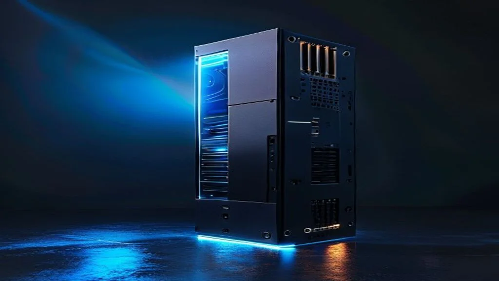 High-end gaming GPU with plenty of VRAM installed in a gaming PC for Cyberpunk 2077 performance
