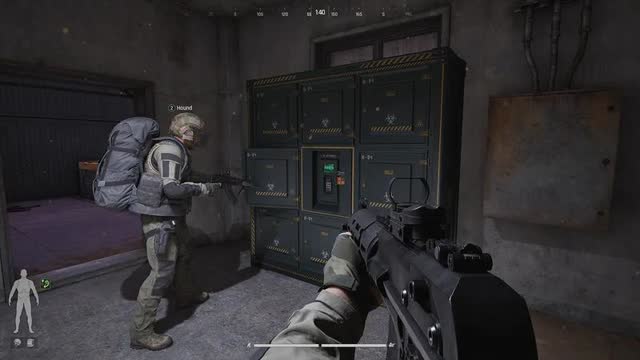 Arena Breakout Infinite indoor gameplay rendered with DirectX 12